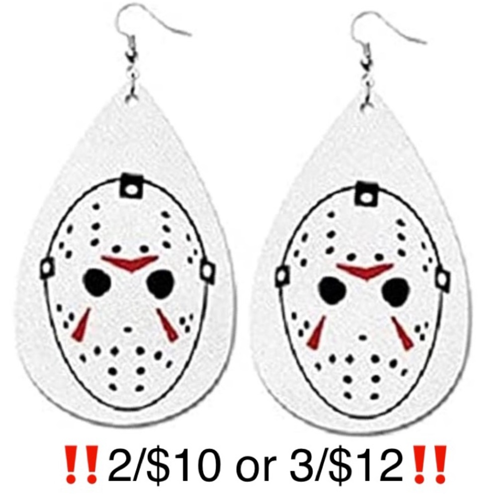 Friday the 13th Jason Vorhees Halloween Earrings